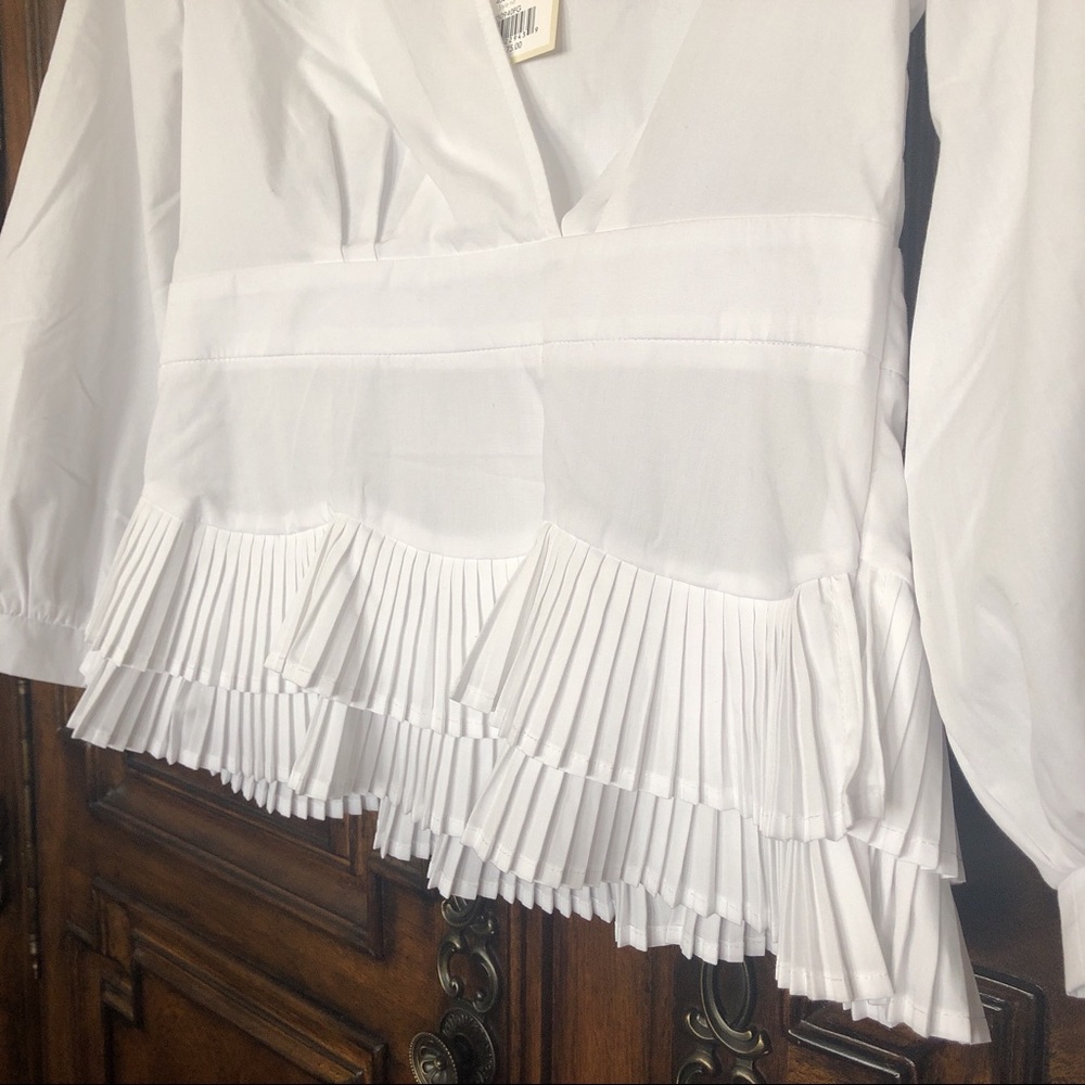 Free Generation Pleat Ruffled Shirt - Picture 5 of 8